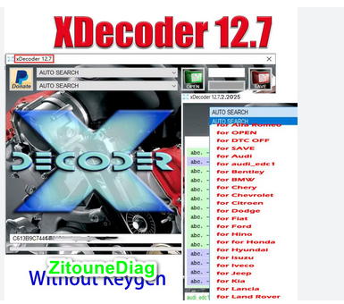 Solution DTC ECU Complète – Lecture, Décodage & Suppression Défauts Auto (XDecoder 12.7