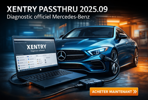 Xentry PassThru 2025.09 Complet – Diagnostic, Codage & Fonctions Atelier Mercedes-Benz