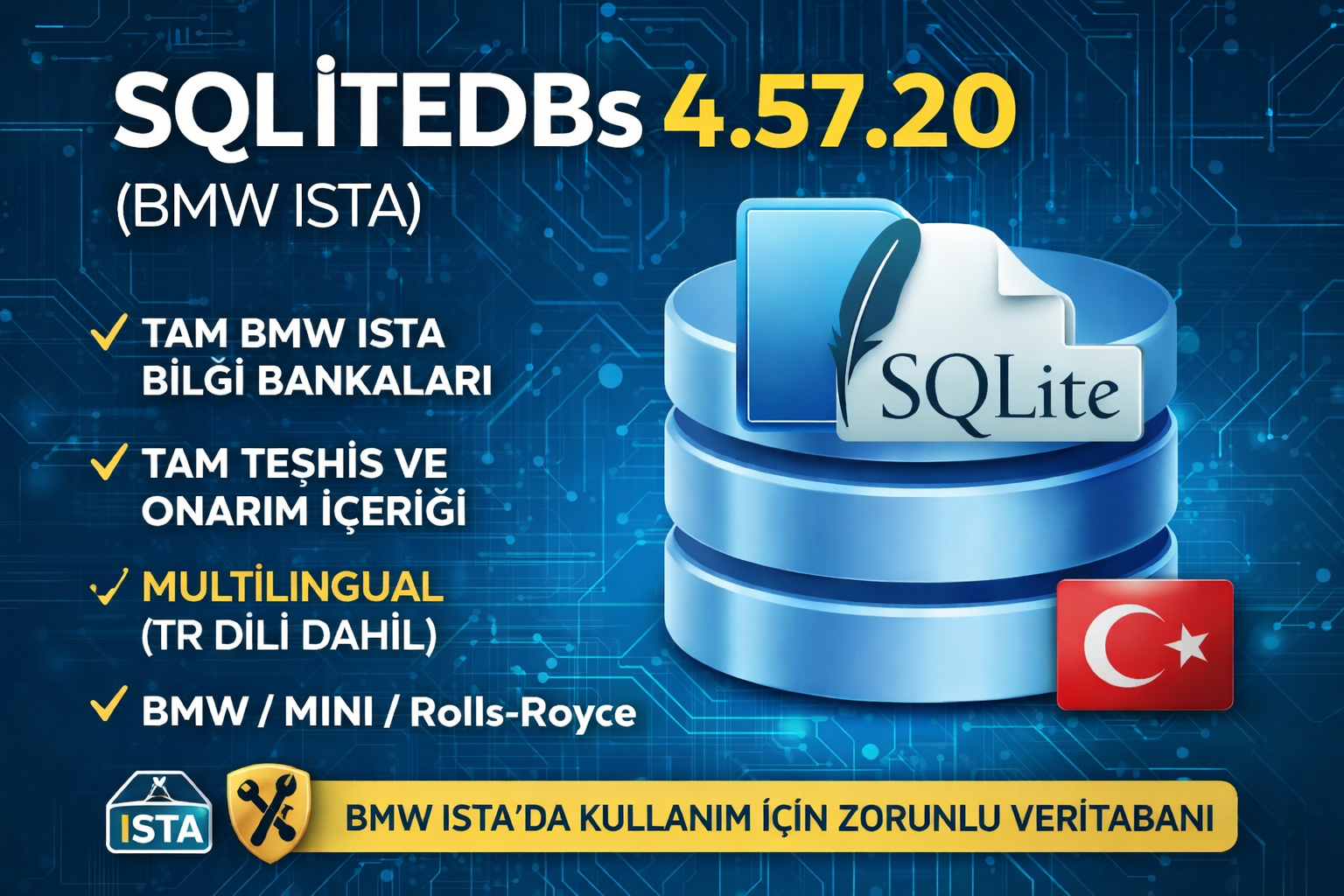 Base de Données ISTA 4.57.20 – Diagnostic BMW & MINI (Version Turque)