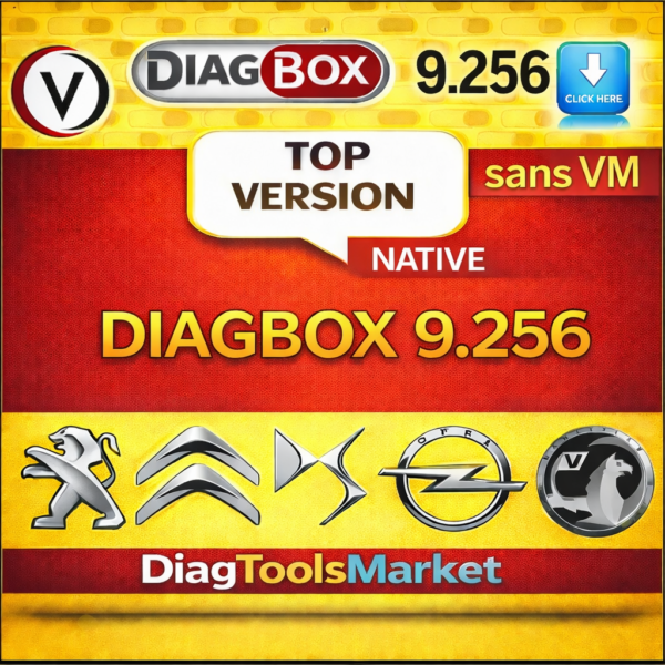 Diagbox 9.256 Offline – Logiciel Diagnostic Peugeot Citroën DS Opel (Installation + Support)