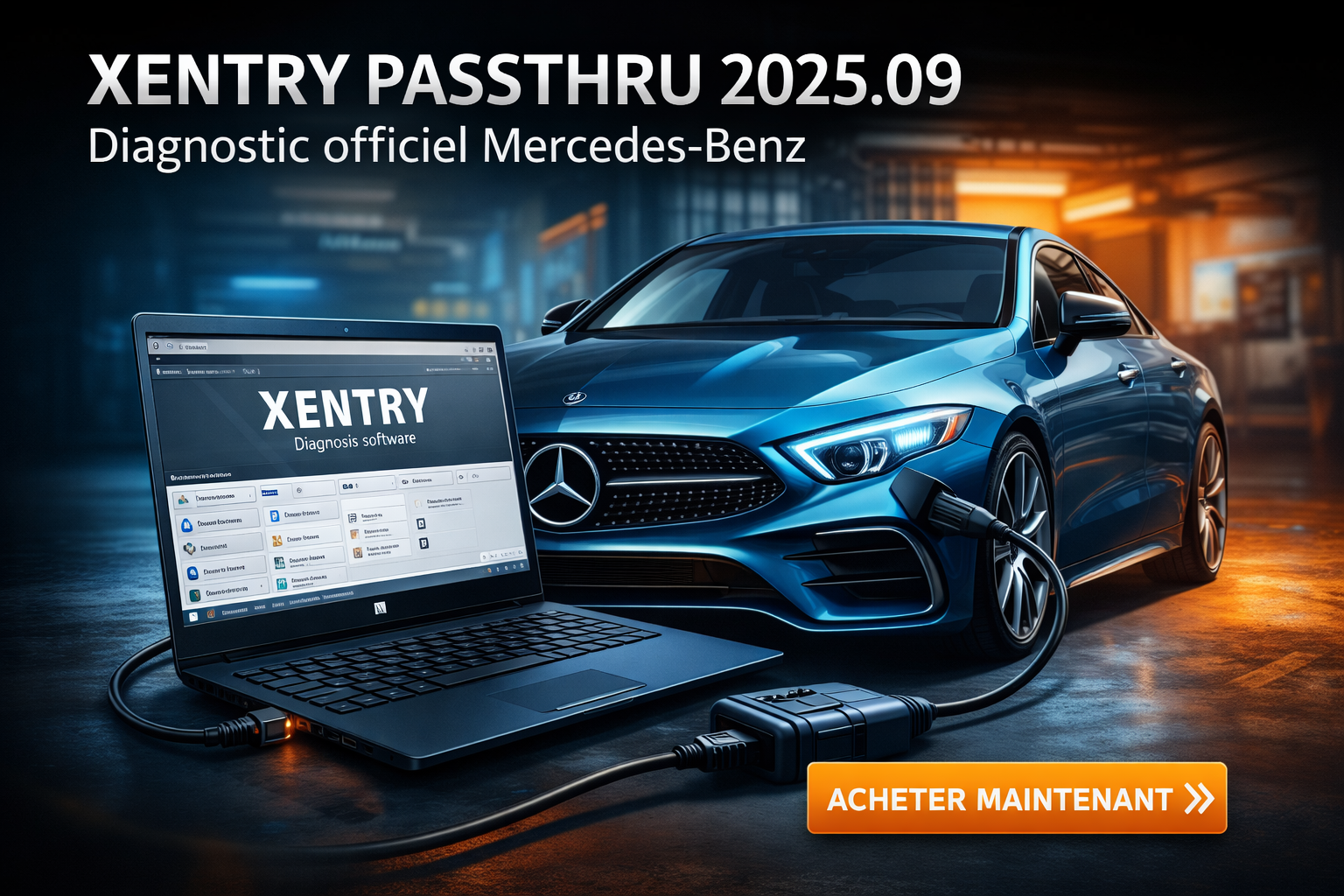 Xentry PassThru 2025.09 Complet – Diagnostic, Codage & Fonctions Atelier Mercedes-Benz – Image 2
