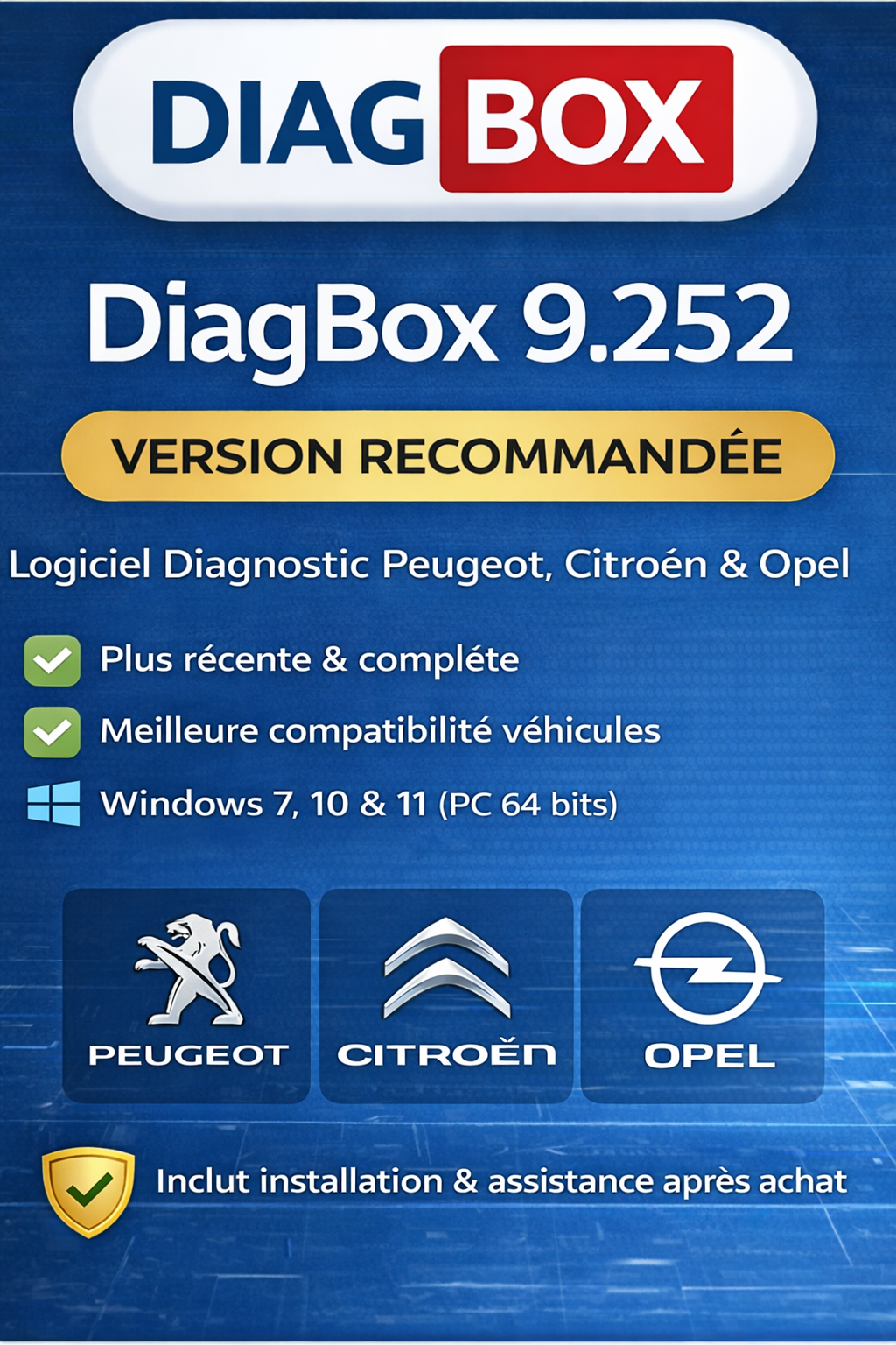 DiagBox 9.252 – Logiciel de diagnostic PSA (Peugeot, Citroën, DS, Opel)