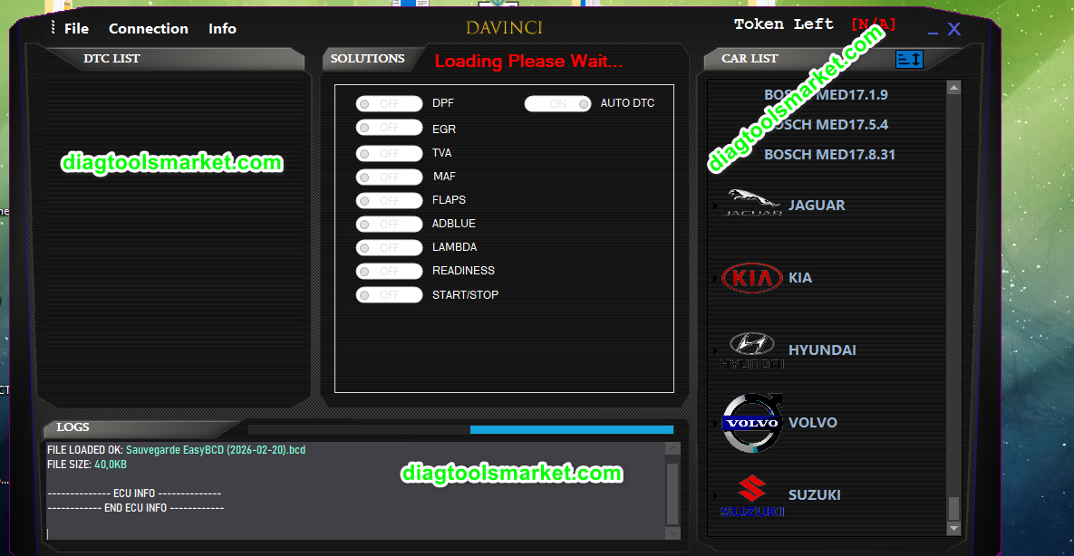 DaVinci Deluxe 10.35 – Logiciel Reprogrammation ECU DPF EGR AdBlue OFF+ Stage 1 – Image 3