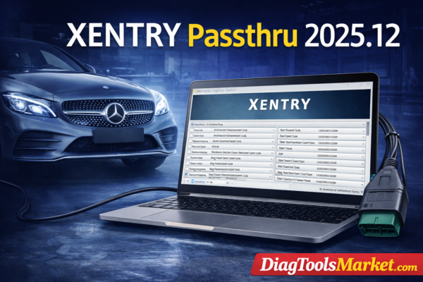 Xentry PassThru 2025.12 Complet – Diagnostic, Codage & Fonctions Atelier Mercedes-Benz