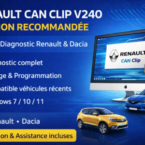 🔧 Renault CAN Clip V240 – Logiciel Diagnostic Renault & Dacia