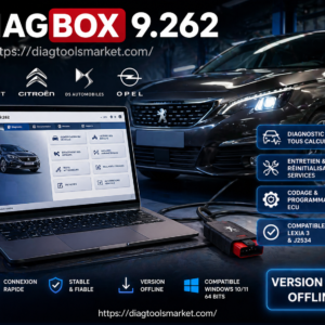 Diagbox 9.262 (2026) – Logiciel Diagnostic Peugeot Citroën DS Opel – Version Offline