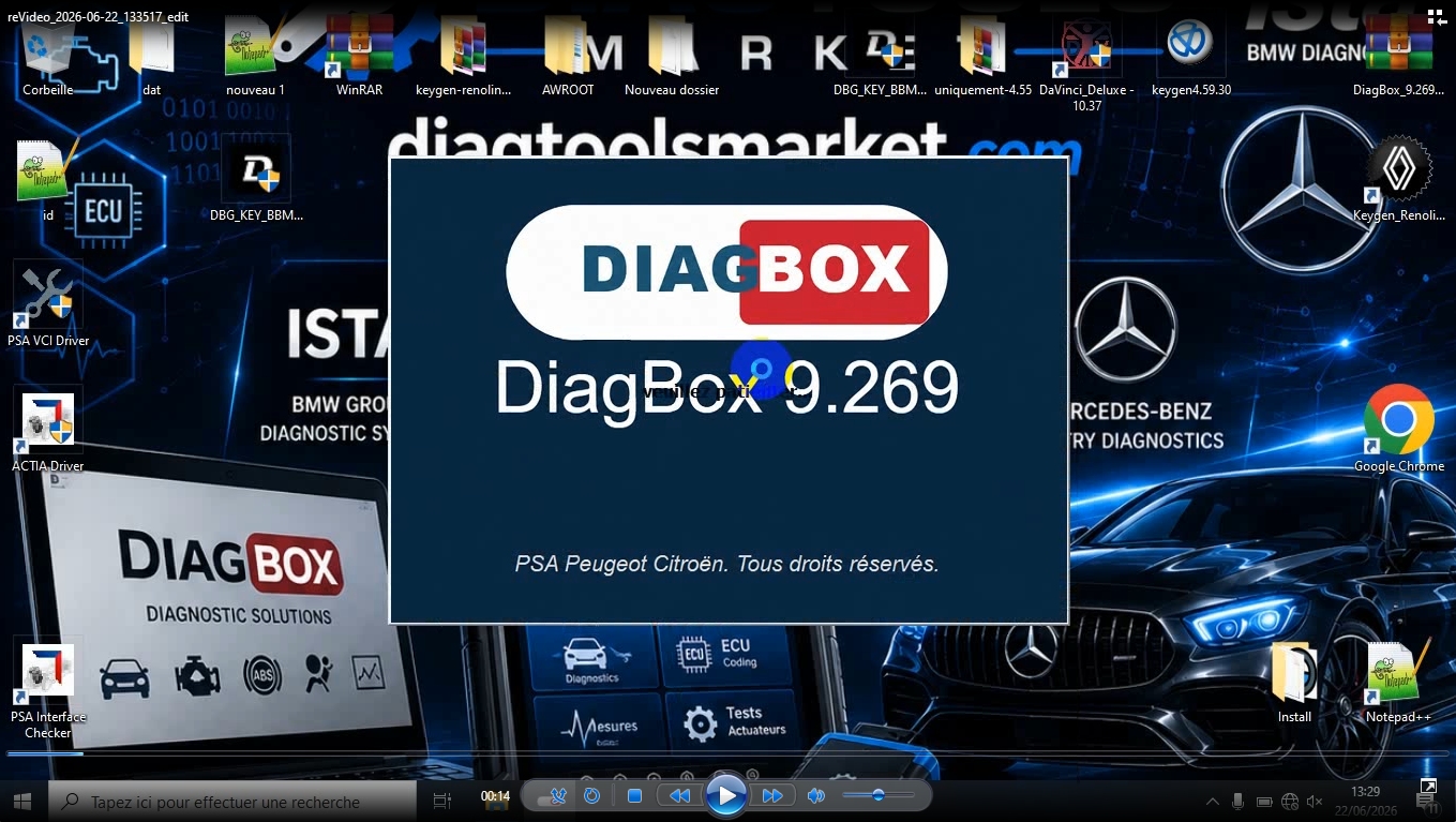 Diagbox 9.269 Multilingue - Diagnostic Peugeot, Citroën, DS & Opel – Windows 10/11 – Image 2