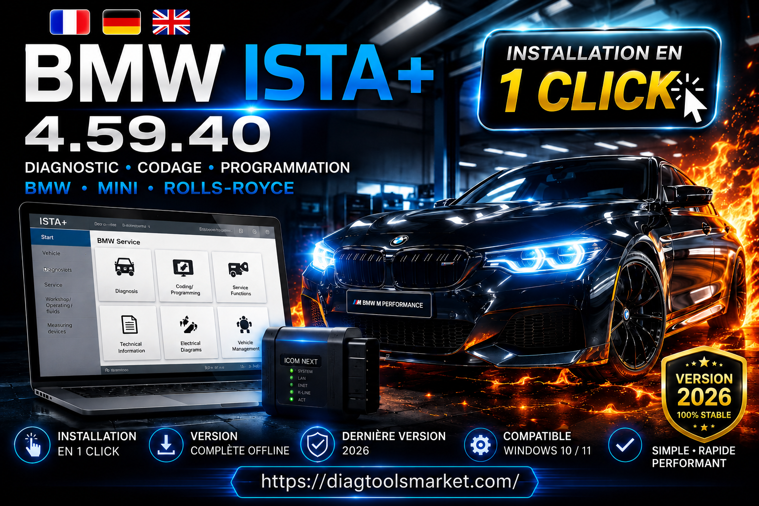 BMW ISTA+ 4.59.40 FR - Diagnostic BMW MINI, Codage et Programmation