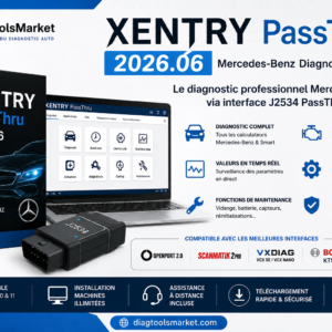 XENTRY PassThru 2026.06 Mercedes-Benz Diagnostic J2534 - Installation Illimitée